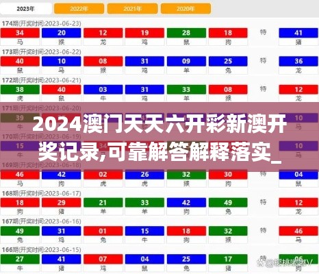 2024澳門天天六開彩新澳開獎記錄,可靠解答解釋落實_GT3.386