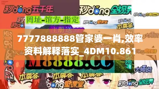 7777888888管家婆一肖,效率資料解釋落實(shí)_4DM10.861