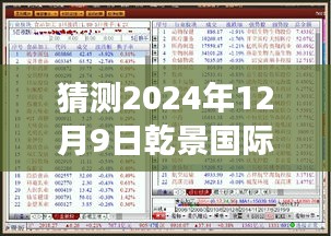乾景國(guó)際最新動(dòng)態(tài)展望，預(yù)測(cè)未來(lái)動(dòng)向與未來(lái)展望（2024年12月9日）