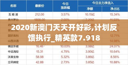2020新澳門天天開好彩,計劃反饋執(zhí)行_精英款7.918