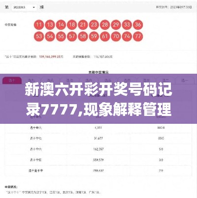 新澳六開彩開獎號碼記錄7777,現(xiàn)象解釋管理_Phablet13.644