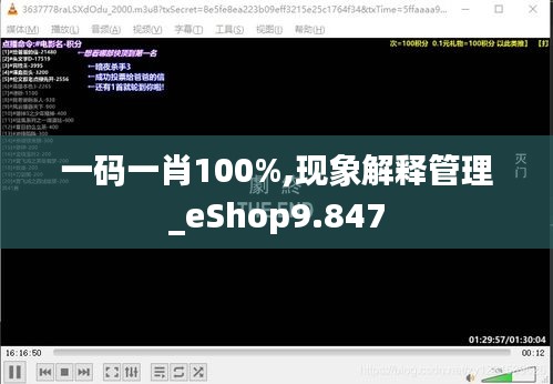 一碼一肖100%,現(xiàn)象解釋管理_eShop9.847