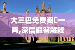 大三巴免費(fèi)資枓一肖,深層解答解釋落實_pack2.642