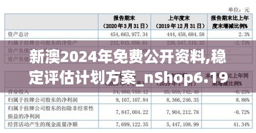 新澳2024年免費公開資料,穩(wěn)定評估計劃方案_nShop6.198