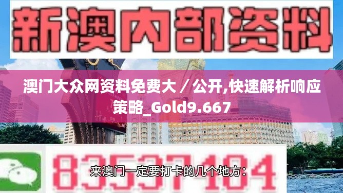 澳門大眾網(wǎng)資料免費大／公開,快速解析響應(yīng)策略_Gold9.667