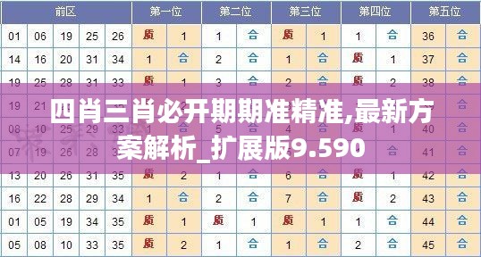 四肖三肖必開期期準(zhǔn)精準(zhǔn),最新方案解析_擴(kuò)展版9.590