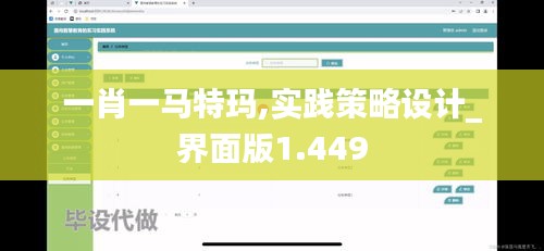 一肖一馬特瑪,實踐策略設(shè)計_界面版1.449