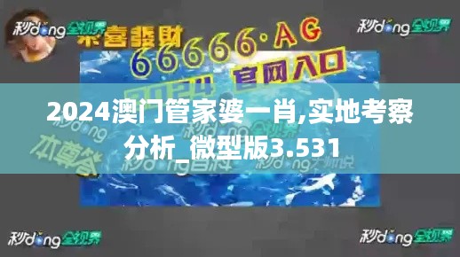 2024澳門管家婆一肖,實(shí)地考察分析_微型版3.531