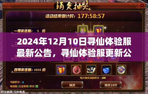 尋仙體驗服更新深度解讀，最新公告背后的考量與對玩家生態(tài)的影響