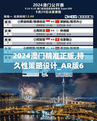 2024澳門精準(zhǔn)正版,持久性策略設(shè)計(jì)_AR版6.459