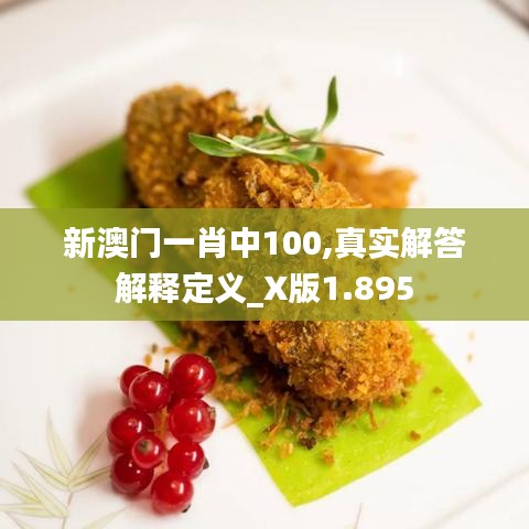 新澳門一肖中100,真實解答解釋定義_X版1.895