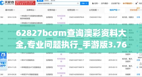 62827bcσm查詢澳彩資料大全,專業(yè)問題執(zhí)行_手游版3.768