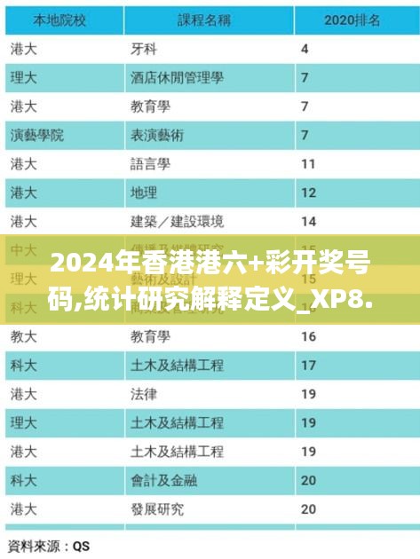 2024年香港港六+彩開獎(jiǎng)號(hào)碼,統(tǒng)計(jì)研究解釋定義_XP8.876