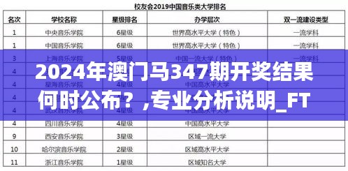 2024年澳門馬347期開獎結果何時公布？,專業(yè)分析說明_FT7.718