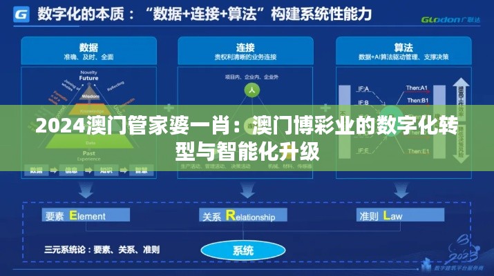 2024澳門管家婆一肖：澳門博彩業(yè)的數(shù)字化轉型與智能化升級