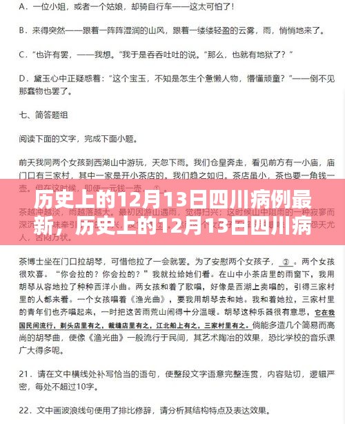 歷史上的12月13日四川病例最新動(dòng)態(tài)，全面分析與應(yīng)對(duì)指南