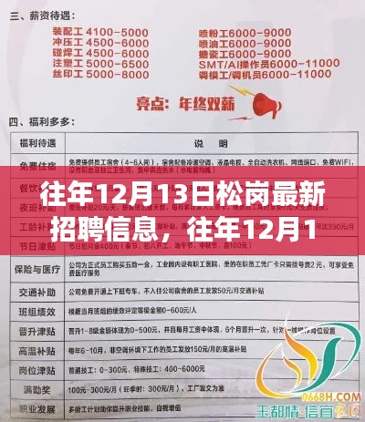 松崗最新招聘信息匯總與解讀，歷年12月13日更新速遞