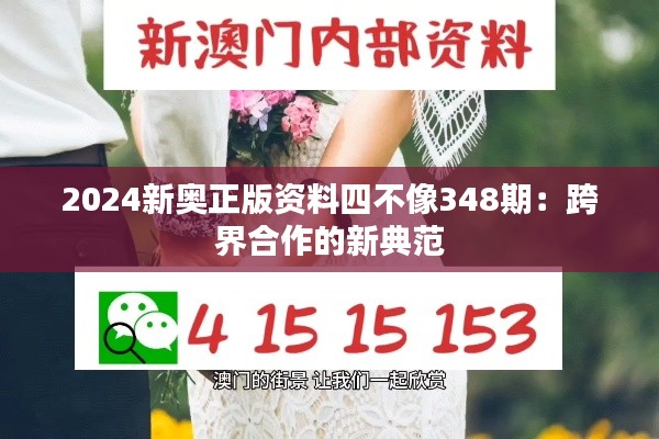 2024新奧正版資料四不像348期：跨界合作的新典范