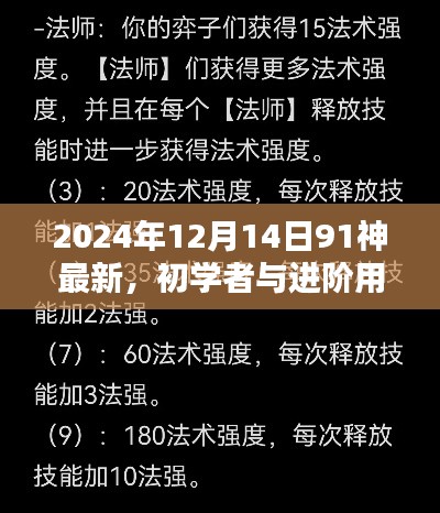 掌握最新技能，初學(xué)者與進(jìn)階用戶指南——2024年12月14日91神最新操作指南