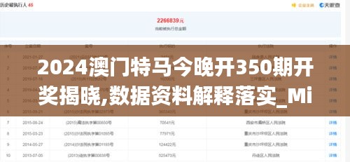 2024澳門特馬今晚開350期開獎揭曉,數(shù)據(jù)資料解釋落實_Mixed4.682
