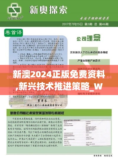 新澳2024正版免費(fèi)資料,新興技術(shù)推進(jìn)策略_W7.631