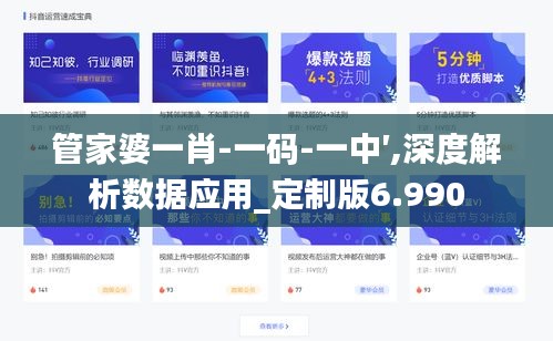 管家婆一肖-一碼-一中′,深度解析數(shù)據(jù)應(yīng)用_定制版6.990