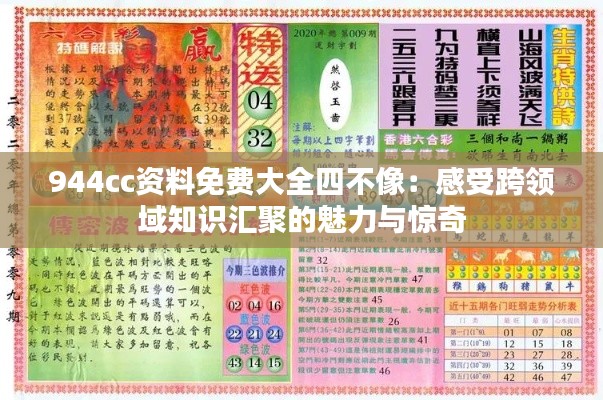 944cc資料免費大全四不像：感受跨領(lǐng)域知識匯聚的魅力與驚奇