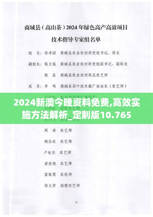 2024新澳今晚資料免費,高效實施方法解析_定制版10.765