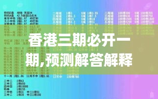 香港三期必開一期,預(yù)測解答解釋落實(shí)_DX版10.537