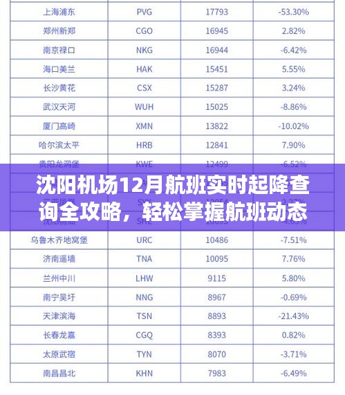 沈陽機(jī)場航班實(shí)時(shí)起降查詢?nèi)ヂ裕桨鄤?dòng)態(tài)輕松掌握
