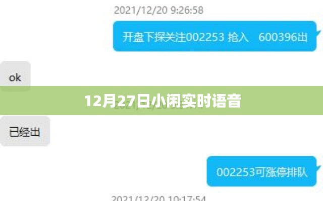 小閑實時語音助手，12月27日新功能解析