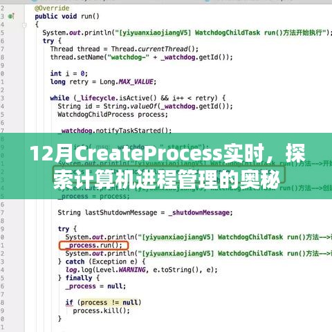 探索計算機進程管理奧秘，實時CreateProcess實踐指南