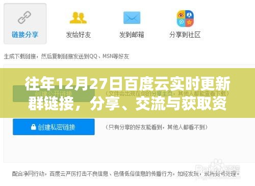 往年12月27日百度云更新群鏈接分享盛宴，資源交流與獲取新體驗(yàn)