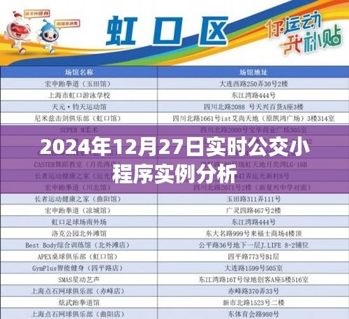 2024年公交小程序?qū)嵗馕觯?2月27日實(shí)時數(shù)據(jù)