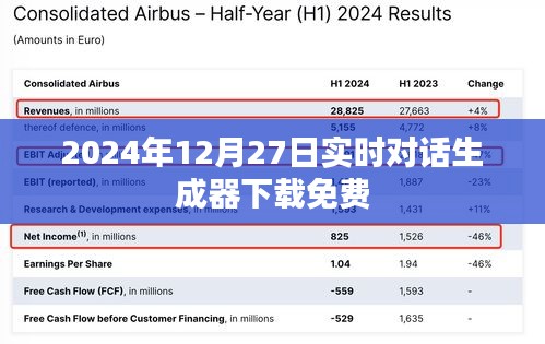 免費(fèi)實(shí)時(shí)對(duì)話生成器下載，2024年最新版，免費(fèi)體驗(yàn)
