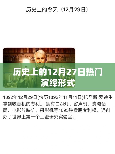 歷史上的大事件，揭秘十二月二十七日的熱門演繹形式
