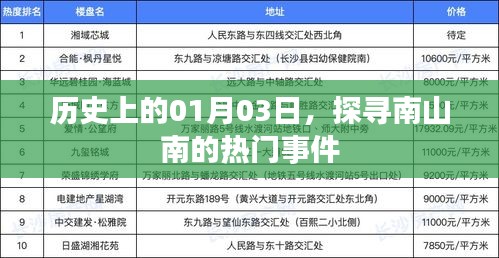 探尋南山南，歷史上的熱門事件回顧