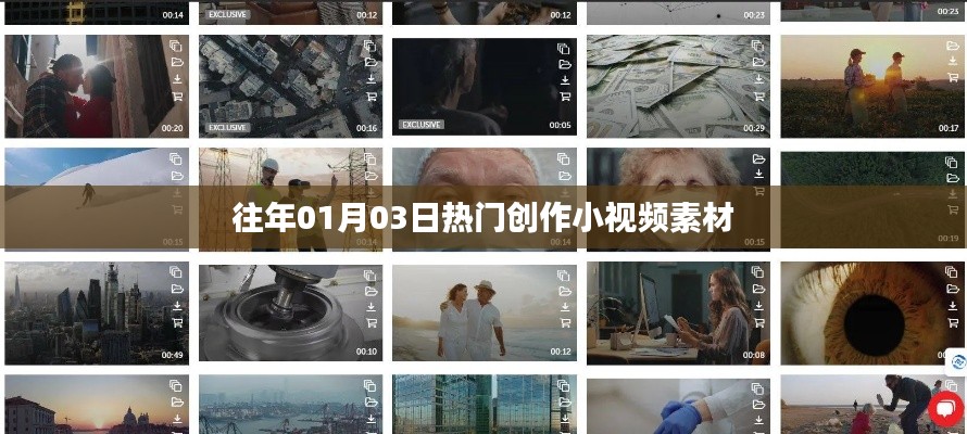 精選創(chuàng)作小視頻素材，歷年一月初三熱門盤點
