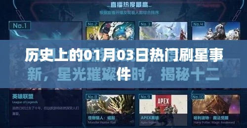 歷史上的熱門刷星事件，一月三日回顧