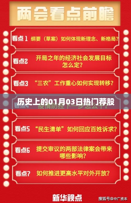 歷史上的熱門薦股日期，一月三日回顧