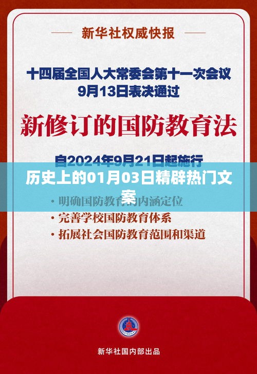 歷史上的今天，一月三日精彩瞬間一網(wǎng)打盡