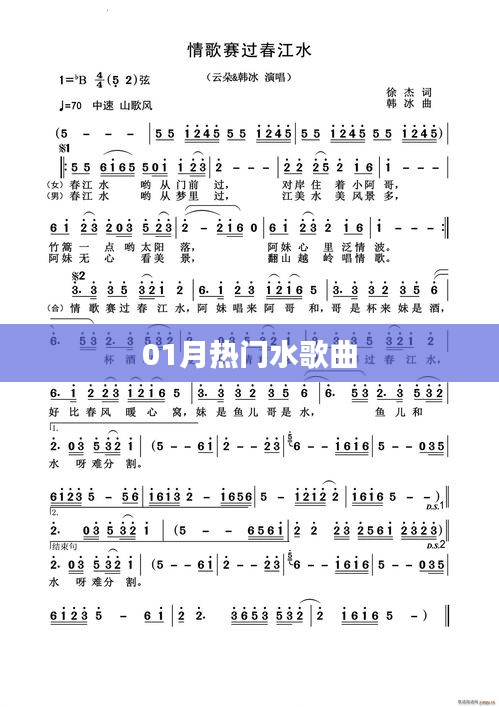 精選一月熱門水歌榜單