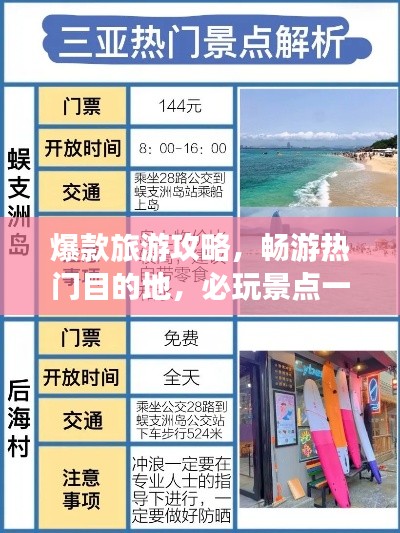 爆款旅游攻略，暢游熱門目的地，必玩景點(diǎn)一網(wǎng)打盡！