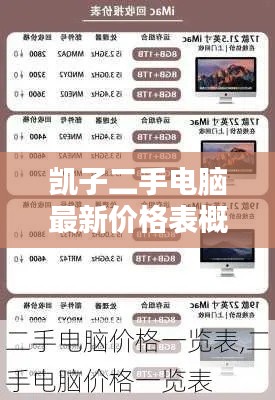 凱子二手電腦最新價(jià)格表概覽
