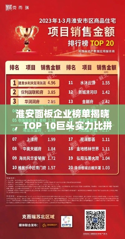 淮安面板企業(yè)榜單揭曉，TOP 10巨頭實力比拼！