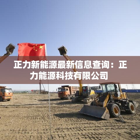 正力新能源最新信息查詢：正力能源科技有限公司 