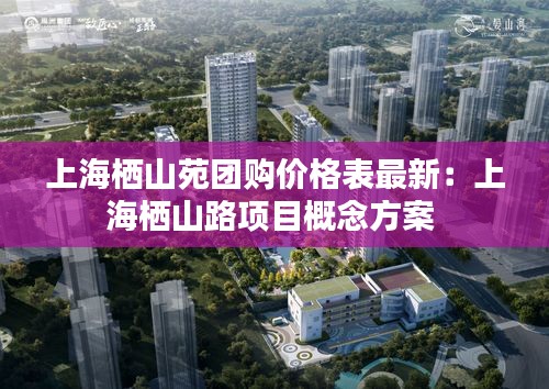上海棲山苑團購價格表最新：上海棲山路項目概念方案 