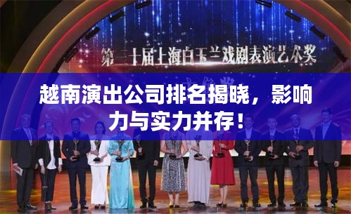 越南演出公司排名揭曉，影響力與實力并存！