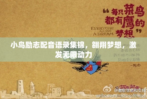 小鳥勵志配音語錄集錦，翱翔夢想，激發(fā)無限動力