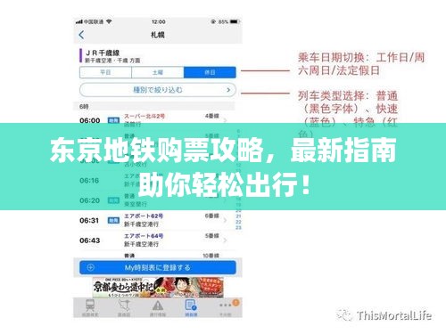東京地鐵購票攻略，最新指南助你輕松出行！